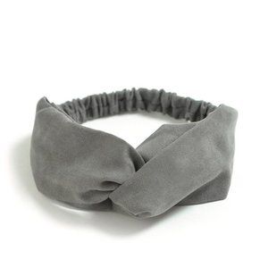 Gray Knotted Boho Headband